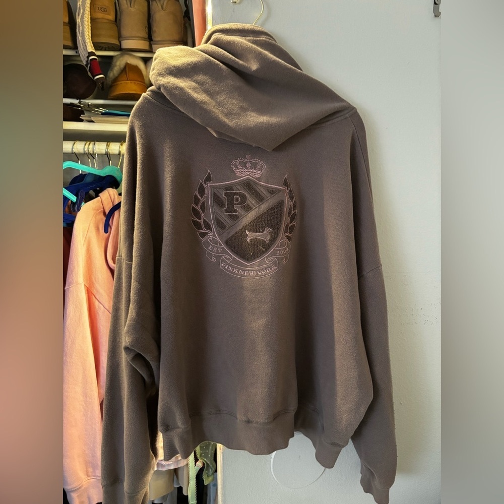 Pink Hoodie With Logos